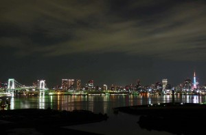 お部屋からの夜景・・・