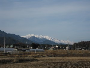 北アルプスが美しい一日でした。