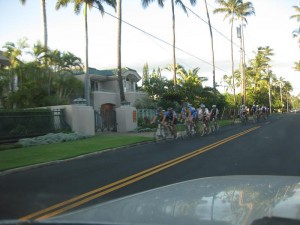 オアフでは本当にたくさんのBikerを見かけました。（殆どがトライアスリートでした）